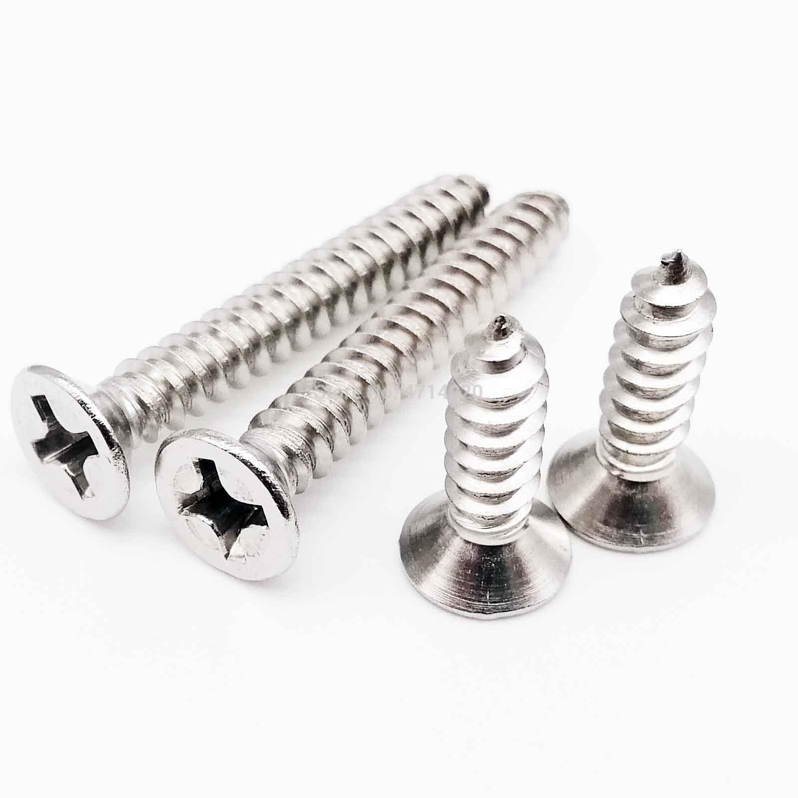 M1 M1.2 M1.4 M2 Phillips Flat Head Self Tapping Wood Screws 304 A2-70 Stainless