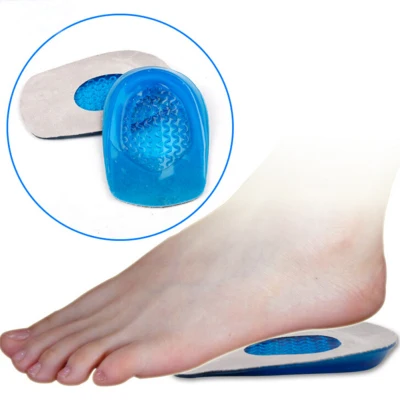 1Pair Silicon Gel Heel Cushion Insoles Soles Spur Support Shoe Pad Feet Care