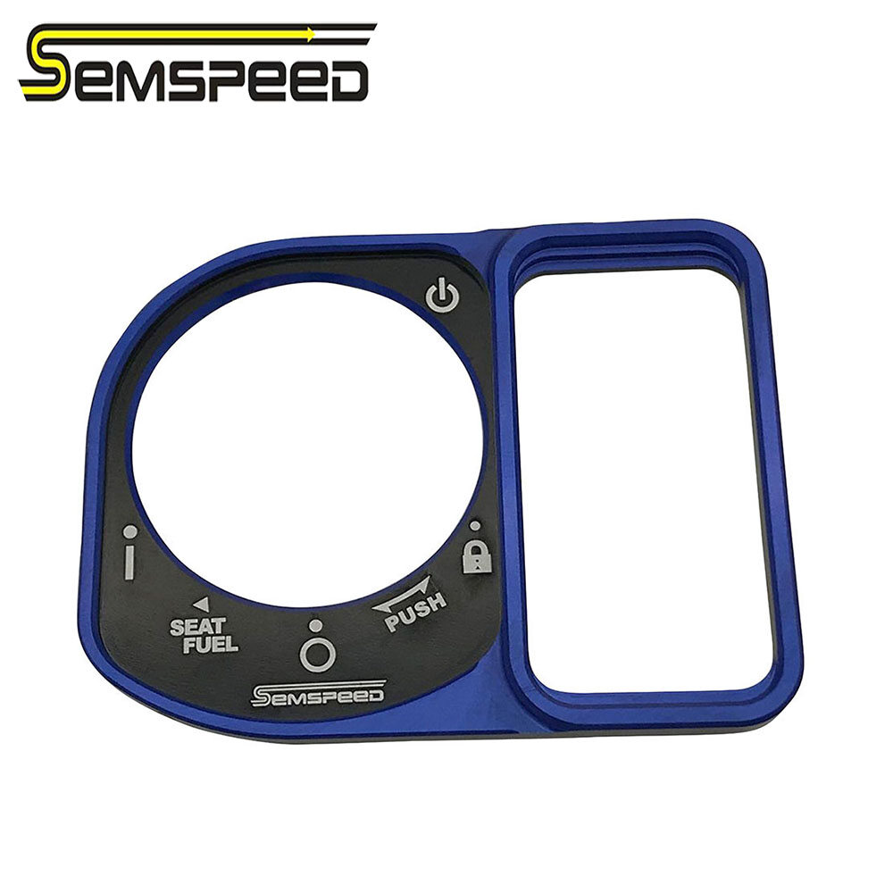 SEMSPEED Motorcycle Lock Switch Ignition Door Button Key Cover For Honda ADV150 ADV 150 2019 2020 2021 2022