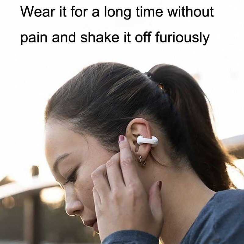 💖Miễn phí vận chuyển + COD💖24h Tàu-Sony ambie âm thanh dẫn truyền âm thanh qua xương Tai nghe không dây Bluetooth TWS Bộ tai nghe thể thao