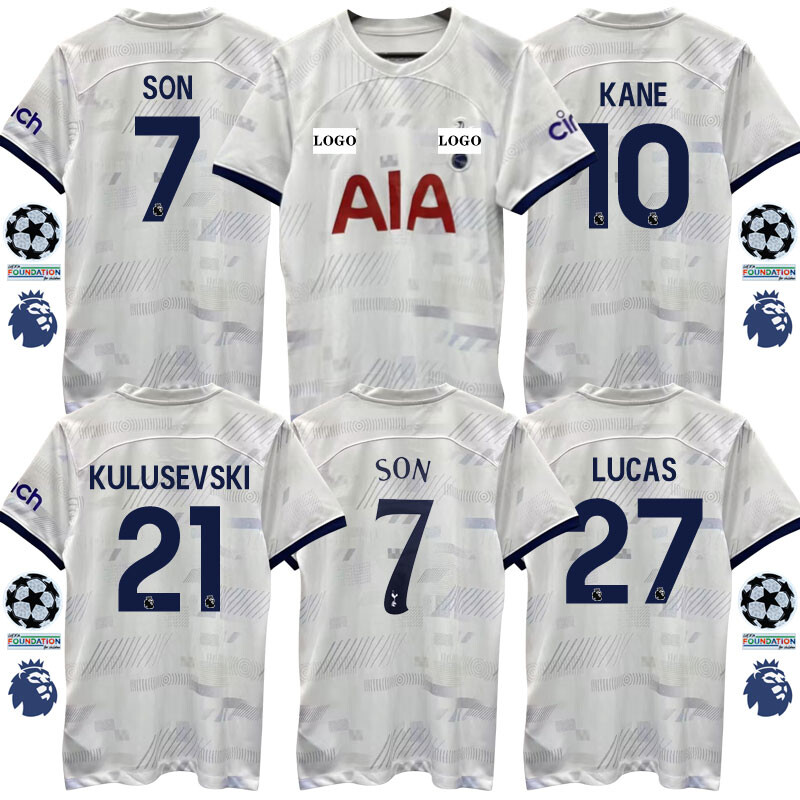 Tottenham Hotspur Home Jersey 23/24 Football Jersey Custom Name 2023