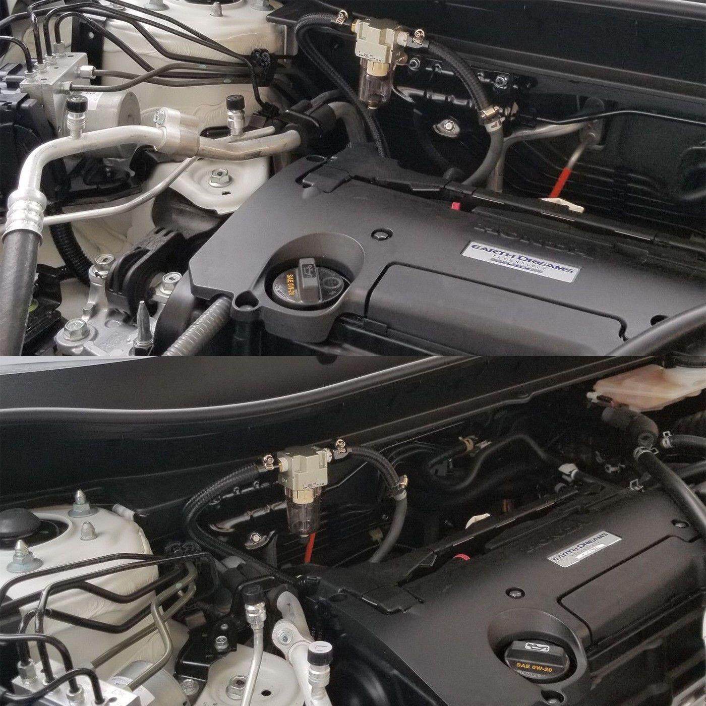 Car Engine Oil Separator Catch Reservoir Tank Can Filter Out Impurities Baffled