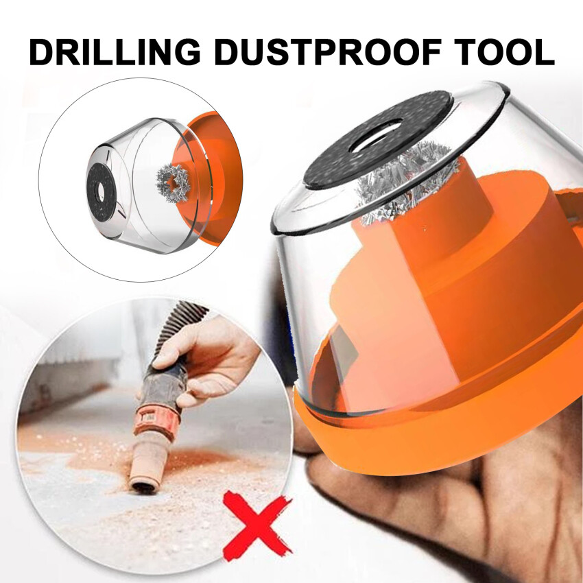 Nắp Chống Bụi Máy Khoan Điện Kết Nối Với Bát Tro, Dụng Cụ Chống Bụi Khoan Búa Điện