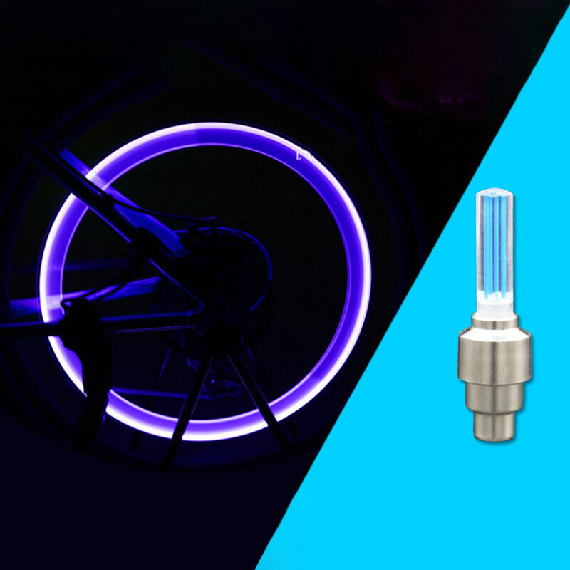 BEAUTYBIGBANG Đèn Pha Xe Đạp Neon Đèn Hậu Xe Đạp LED Mini Đèn Nắp Van Vòi Phun Lốp Xe Đạp Leo Núi Đèn Hậu Cảnh Báo Đạp Xe