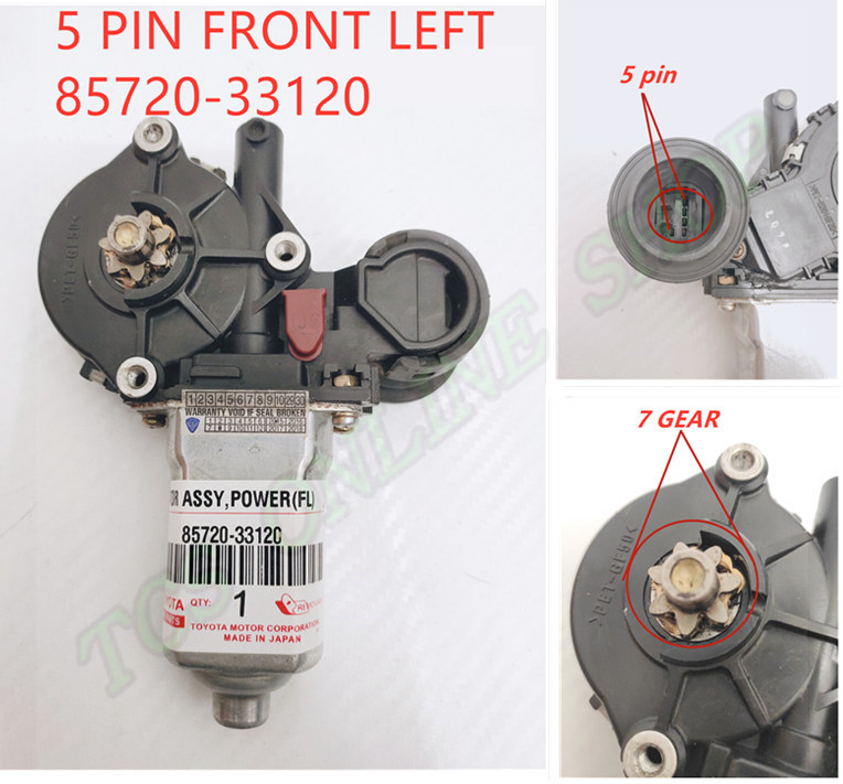 Front Passenger Right Power Window Motor For Toyota RAV4, Camry, Scion – 85720-33170