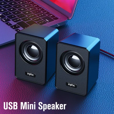 Mini Computer Speaker USB Wired Audio Music Player Speaker 3D Stereo Sound Surround Loudspeaker For PC Laptop Notebook