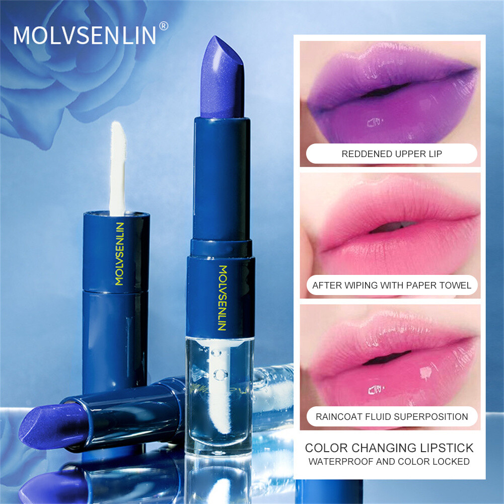 Rose Color Lipstick, YANQINA Temperature Color Changing Lipstick