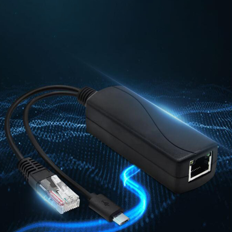 Bộ Chia PoE 5V Micro USB Nguồn Qua Ethernet 48V Sang 5V Cắm Chủ Động Cho Camera CCTV