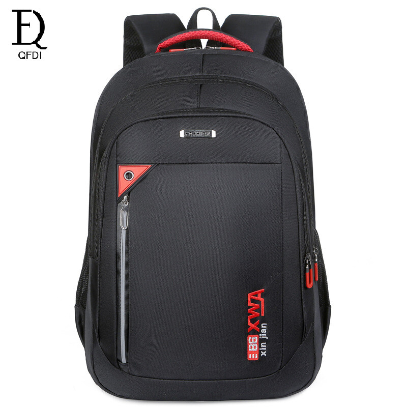 QFDI Men's backpack Large capacity business travel Oxford computer backpack student backpack