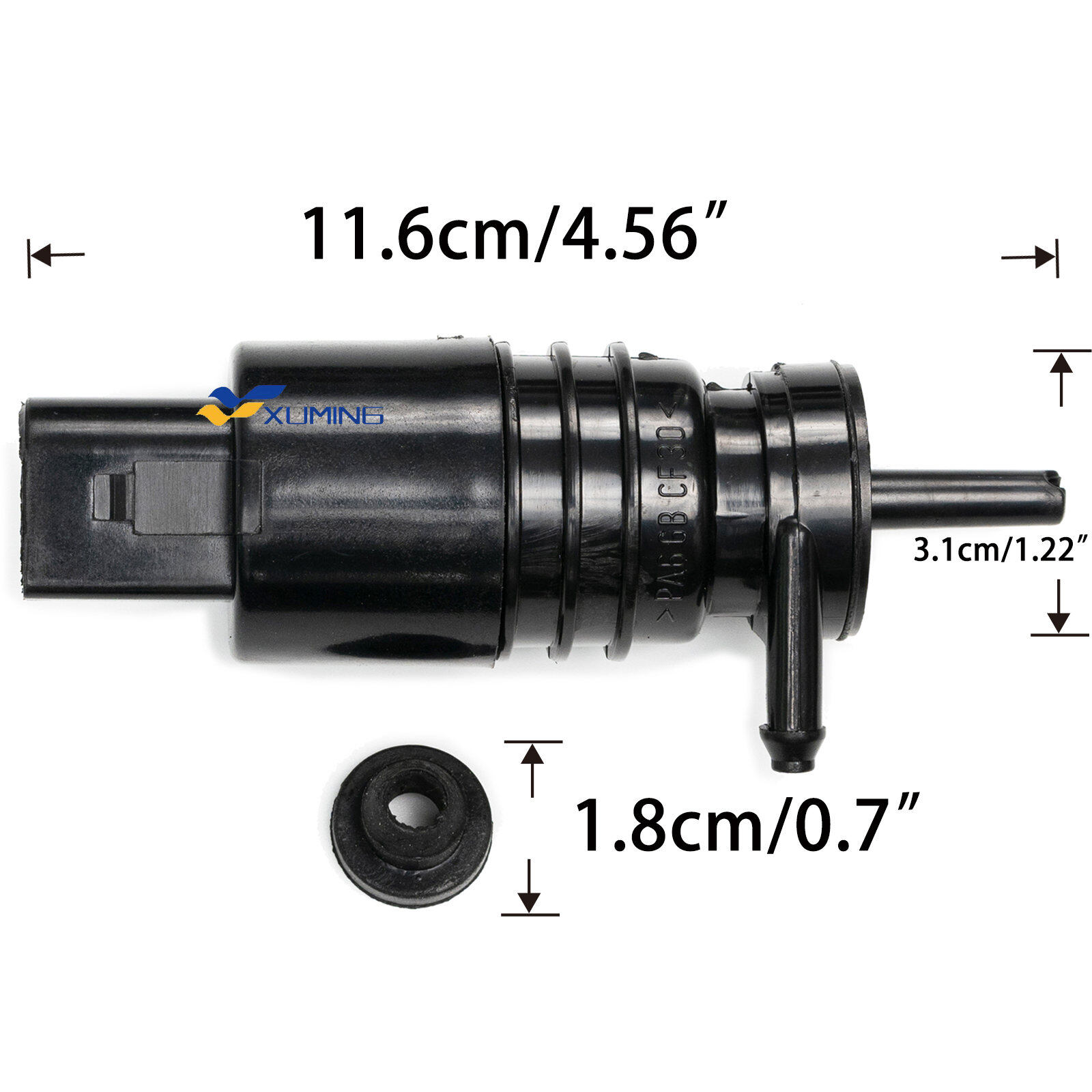 Xuming Cần Gạt Nước Phía Trước Kính Chắn Gió Gạt Nước Máy Giặt Động Cơ Bơm Có Vòng Đệm Cho BMW E46 E38 E39 E60 E65 E53 OE #67126934159