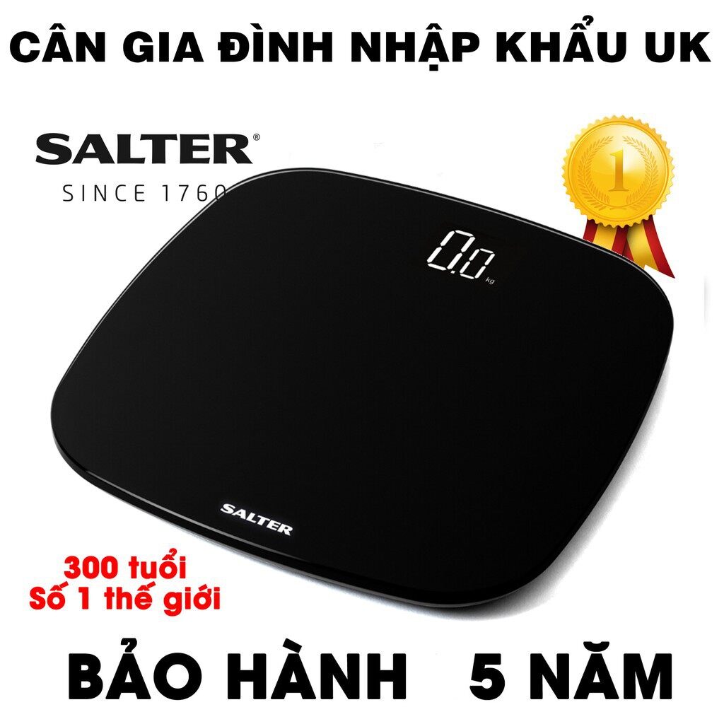Cân sức khỏe điện tử eco dùng pin sạc salter 9221bk3r - nhập khẩu uk