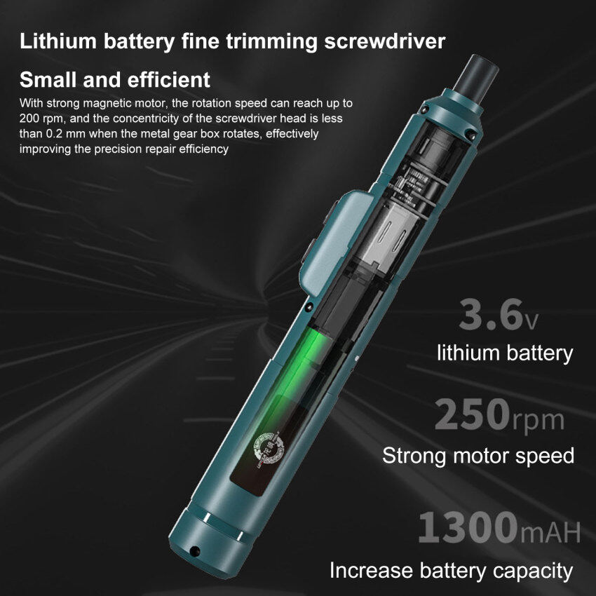 Tua Vít Mini Không Dây Bộ Tuốc Nơ Vít Điện Không Dây Có Thể Sạc Qua USB 3.6V 250r/PHÚT Dụng Cụ Sửa Chữa Máy Khoan Điện Tại Nhà