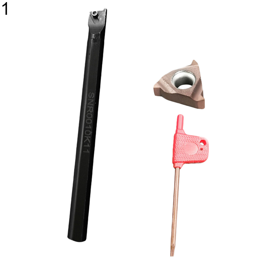 3Pcs 10mm CNC Alloy Lathe Turning Tools Set Wrench Insert Boring Bar Holder