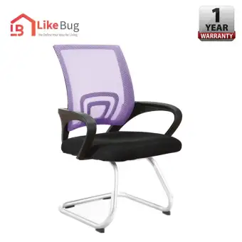 Like Bug Comfy Swivel Mid Back Office Chair Without Wheels Lazada