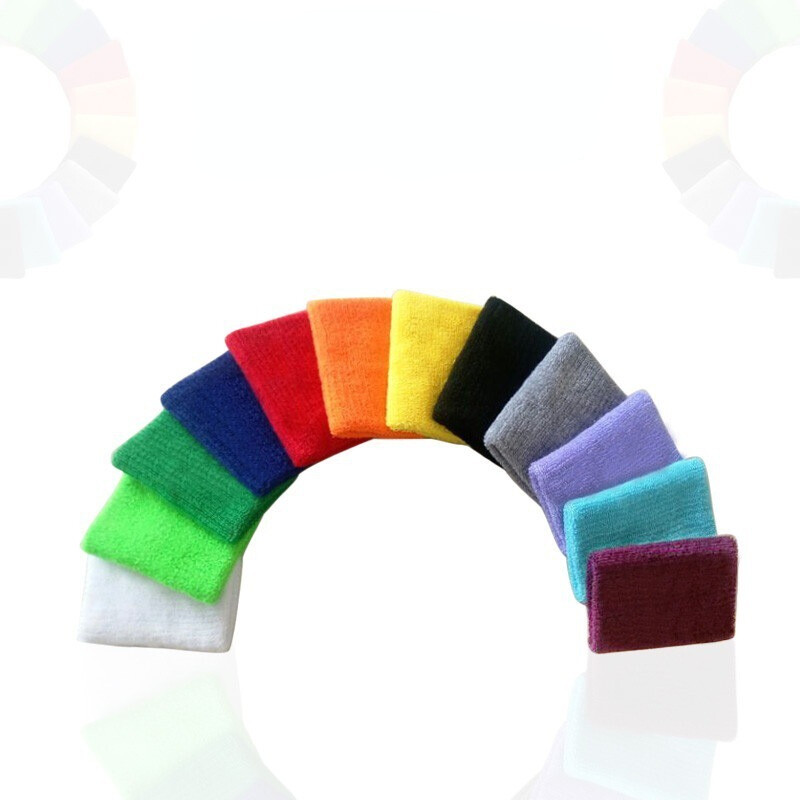 Khăn thể thao hút mồ hôi cotton màu ins bảo vệ cổ tay, vòng đeo tay cầu lông bóng rổ giữ ấm tại chỗ bảo vệ cổ tay