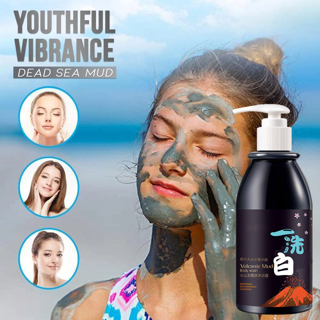 volcanic mud charcoal body wash