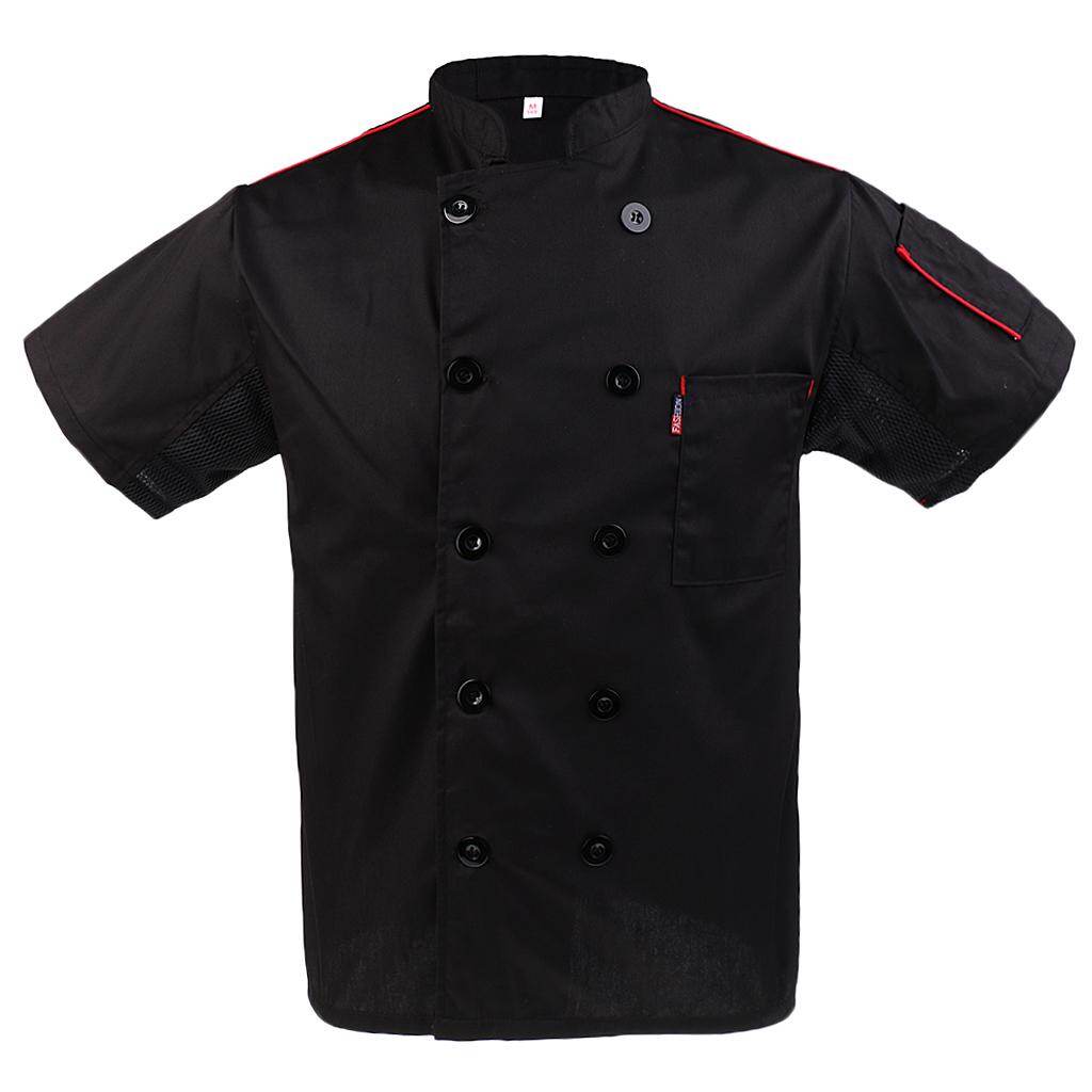 Acituna Men Women Short Sleeve Chefs Uniforms, Restaurant Chef Jacket Kitchen Coat