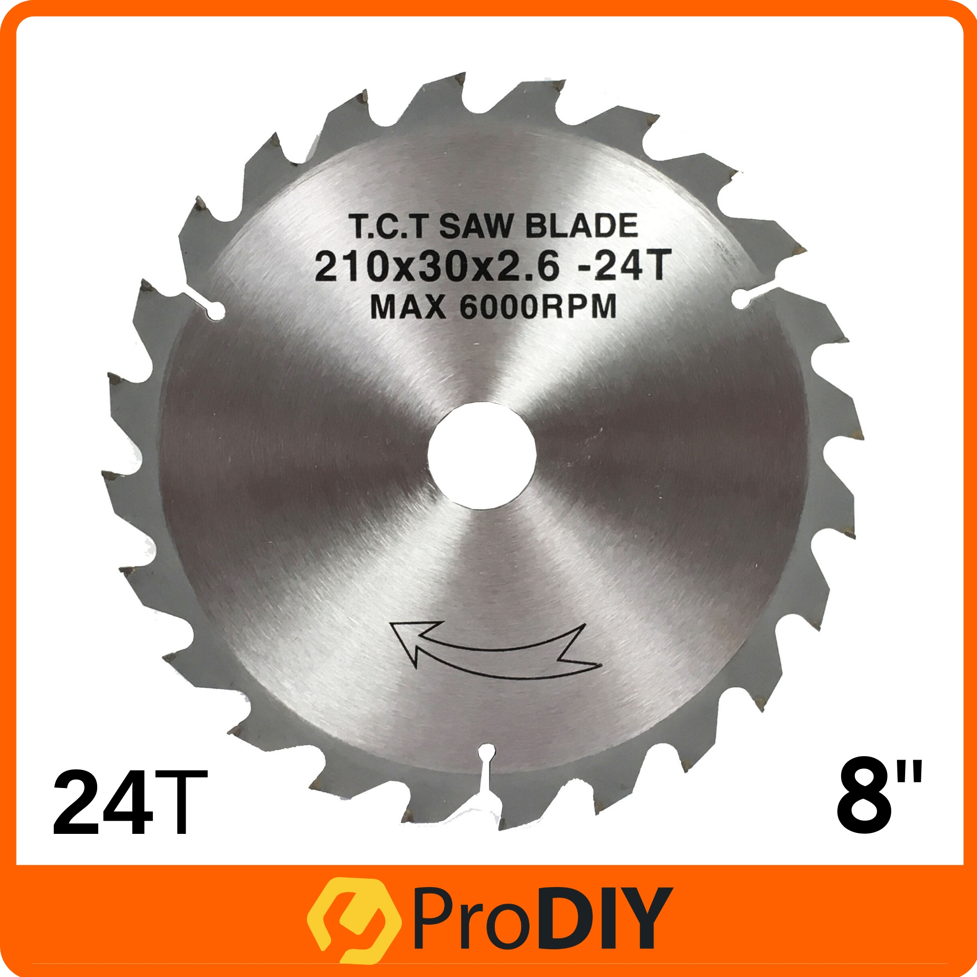 24T Circular Saw Blade Wood 210mm 