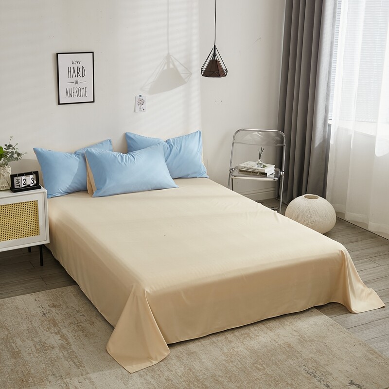 1 Chiếc Ga Trải Giường Ga Trải Giường Cỡ Đôi/Queen/King Ga Trải Giường Phẳng Màu Trơn Cho Người Lớn Bộ Ga Trải Giường Hoặc 2 Chiếc Vỏ Gối