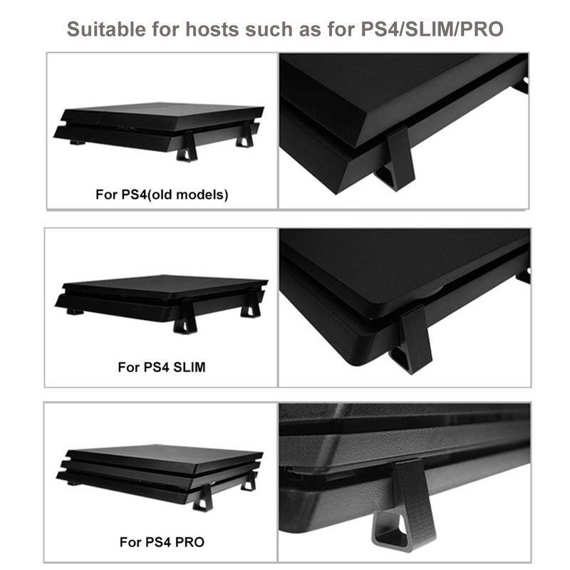 Narsta 4PCS Game Console Holder Horizontal Holder Heighten Support Bracket Accessories Cooling Feet For PlayStation4 PS4 Slim Pro