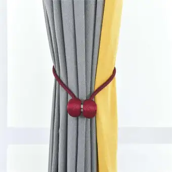 Gould 2pcs Magnetic Curtain Hooks Rope Buckle Tie Backs Holdbacks
