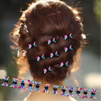 1 Women Small Cute Girls Flower Rose Metal Kids Headdress Hair