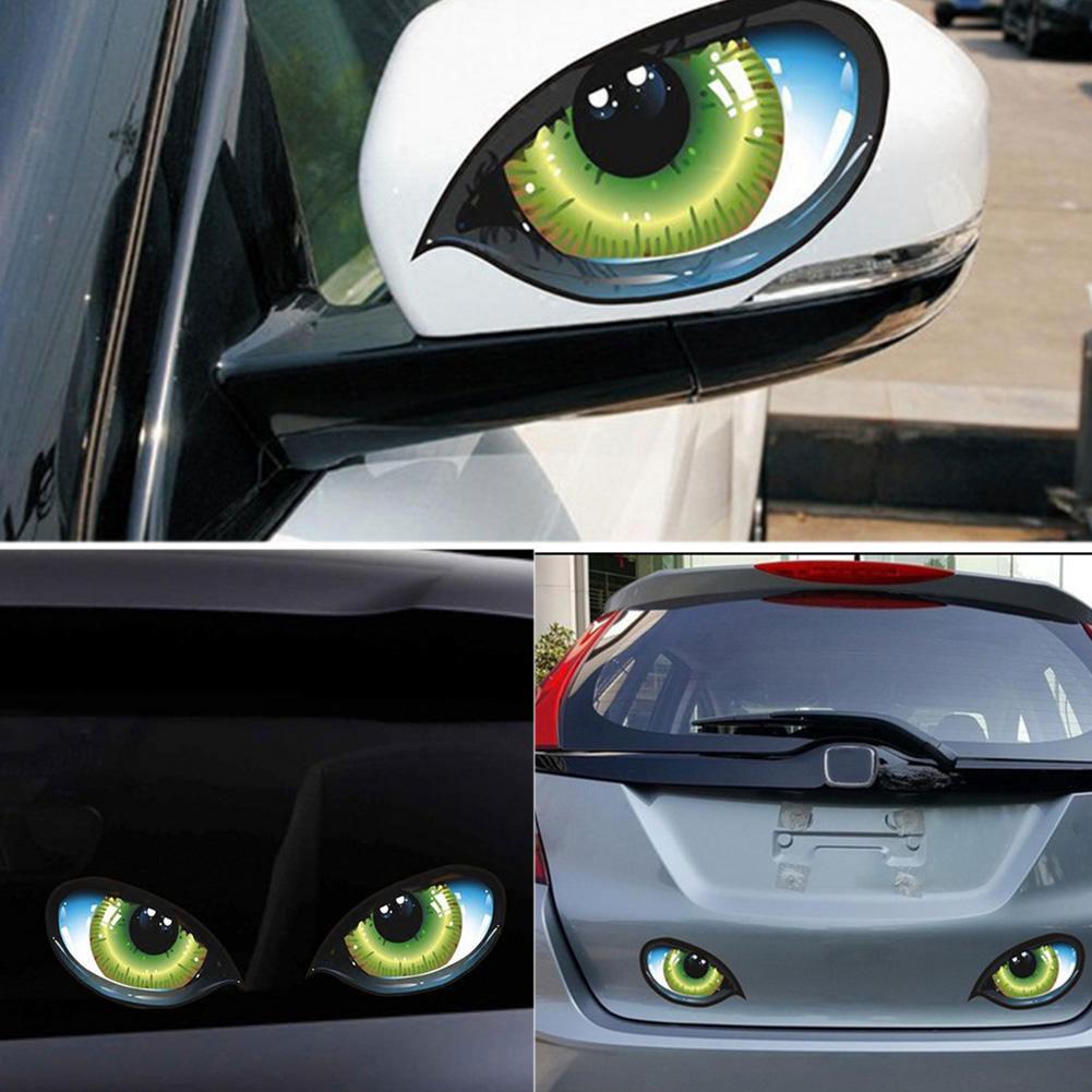 Janedream Cars Auto 3D Horrible Eyes Eye Sticker Decal Decor