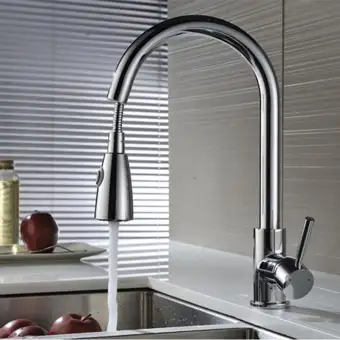 Netel Commercial Single Handle High Arc Brushed Nickel Pull Out