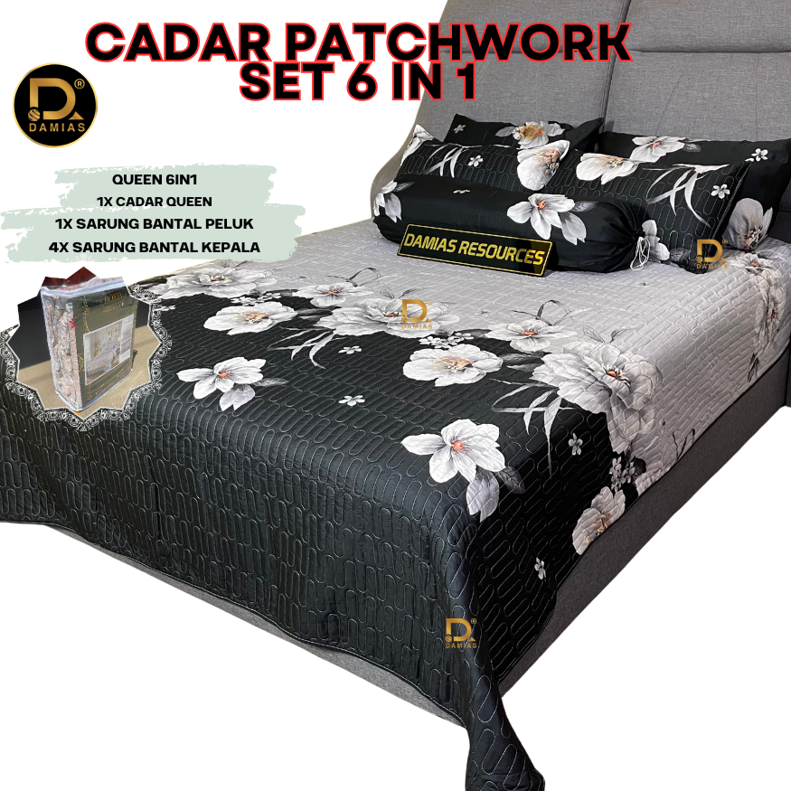 Cadar Patchwork Set IN SUPER QUEEN Bed Sheet VOL NEW