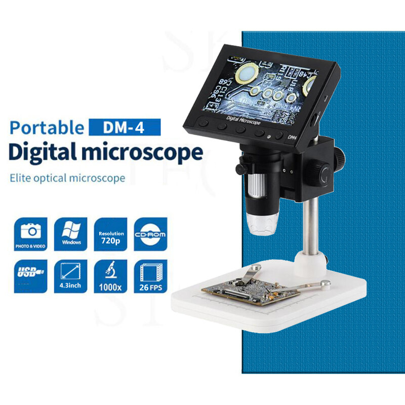 DM4 Portable Digital Microscope 4.3 Inch LCD Display VGA 1280*720 Lazada