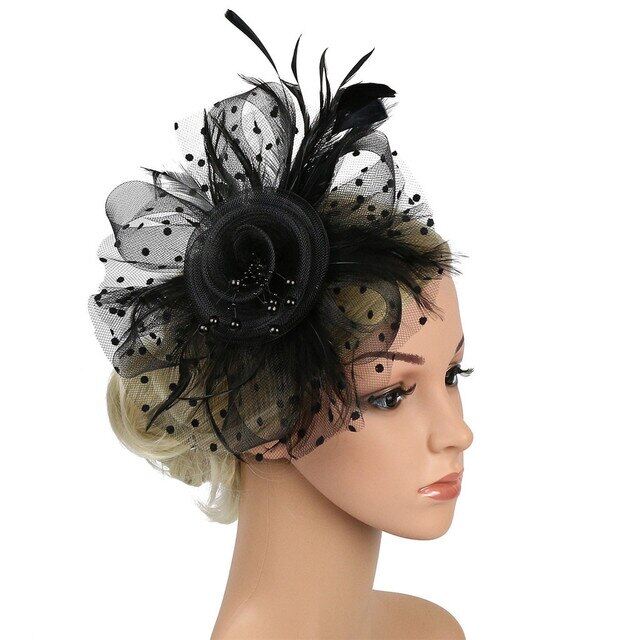 Moda Feminina Cosplay Acessórios Headwearhair Clip Pena Casamento Casual Fascinator Great Gatsby Bandana Pérola Charleston