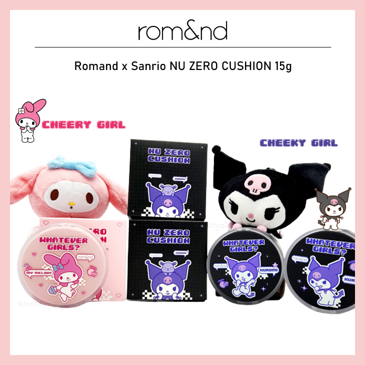 Romand x Sanrio Nu Zero Cushion 15g mymelody kuromi