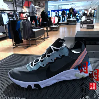 branded black sports shoes