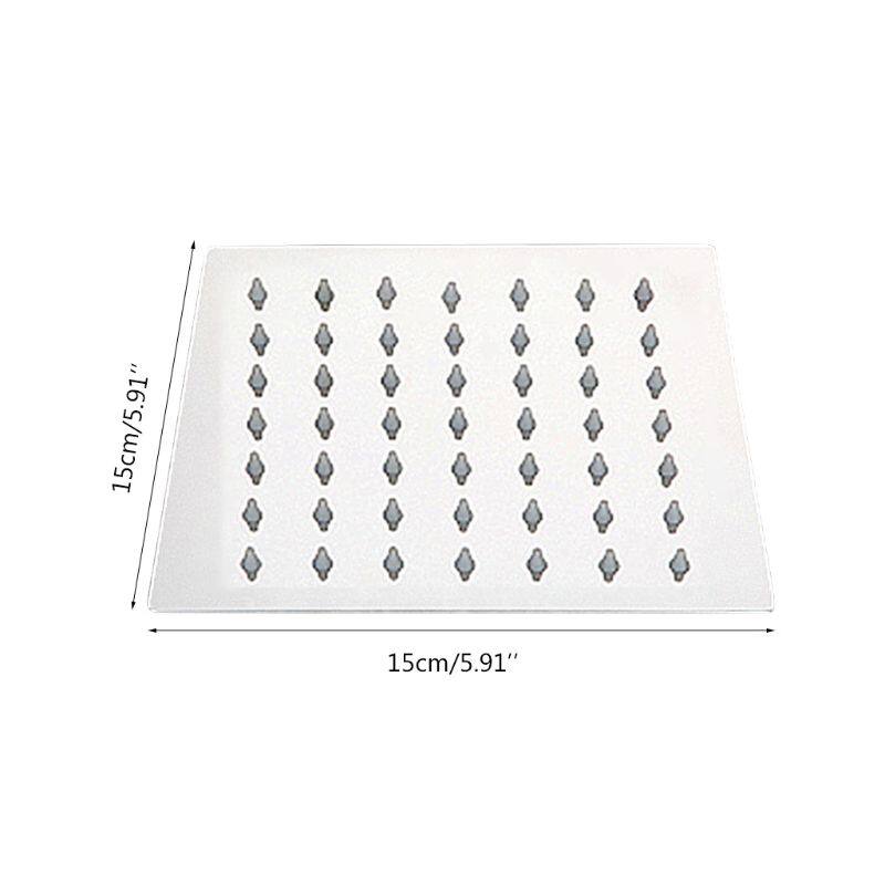 Top Spray Rainfall Shower for Head Stainless Steel Square Shower Vertical Fixed Adjustable Shower for Head Easy Installa