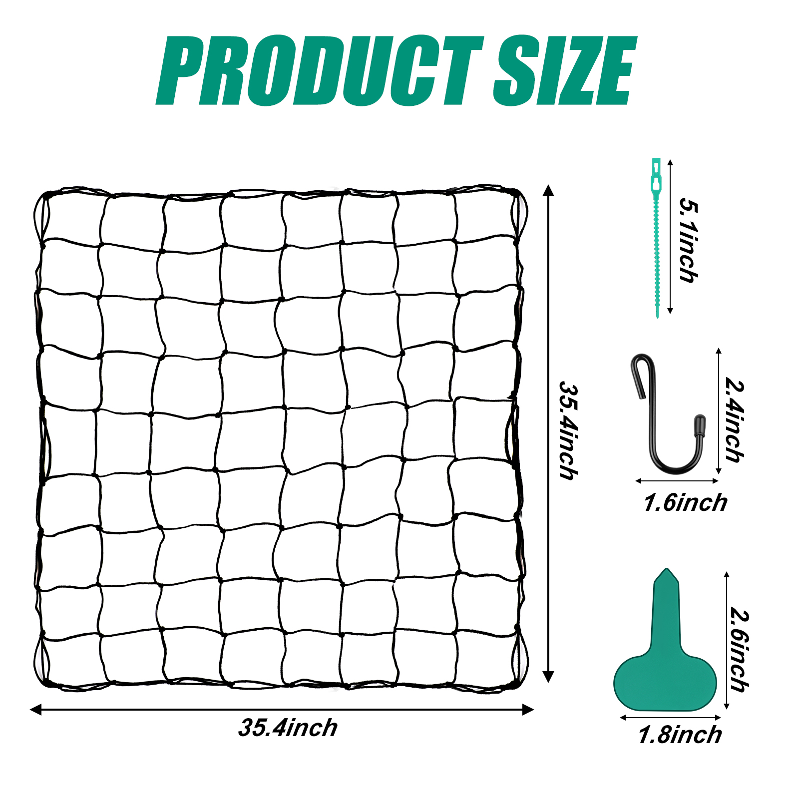 Trellis Netting for 4x4 ft Grow Tents, Dual-Layer Flexible Net 3x3 ft ...