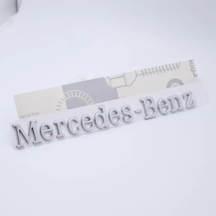 Huruf Perak Stiker Emblem Untuk Mercedes Benz Kata Bahasa Inggris