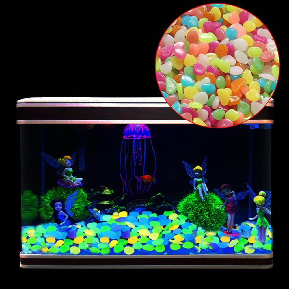 Set 100 PCs noctilucent rhinestone aquarium fish tank ornament