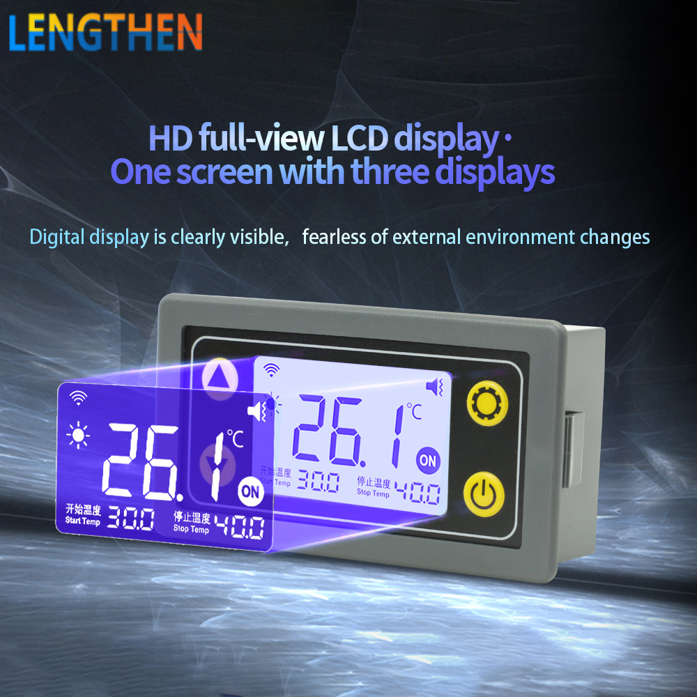 FocusAi  Digital Temperature Controller Thermostat Heating and Cooling for Homebrewing Fermenter Incubator Greenhouse