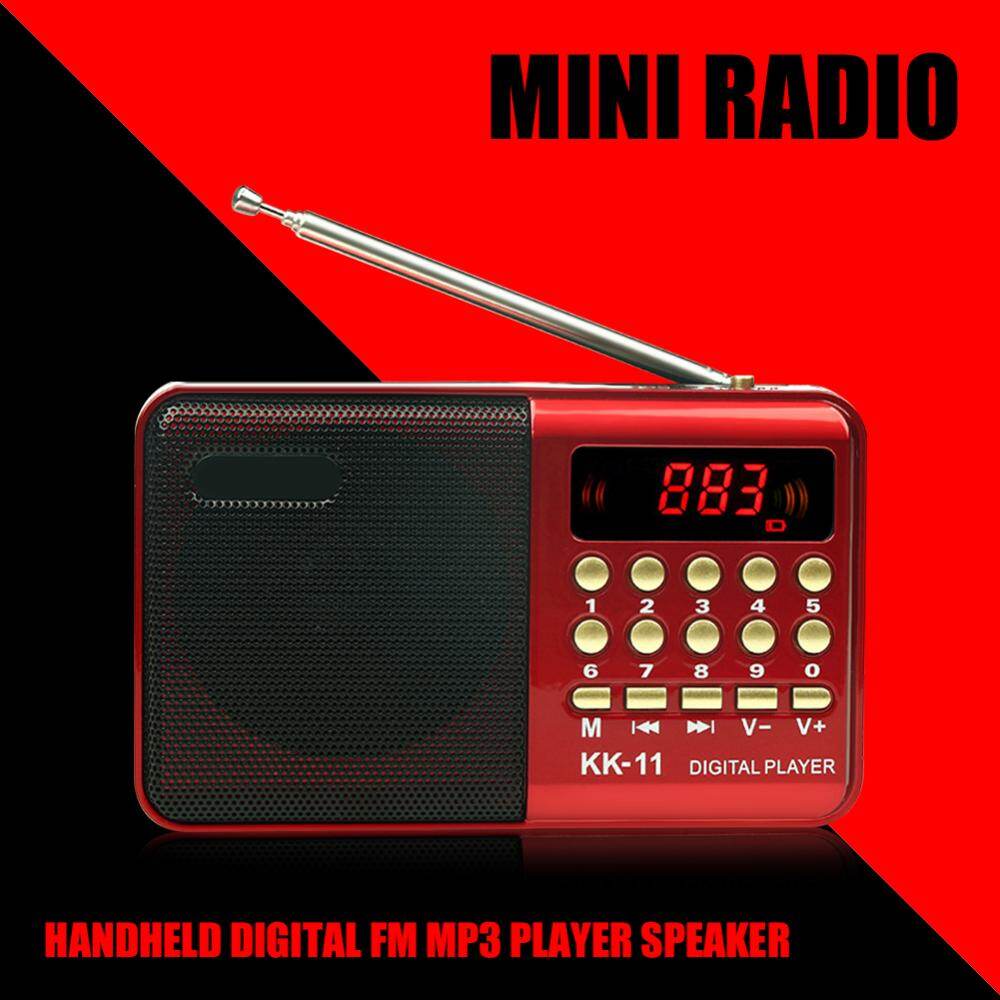 K11 Cầm Tay Kỹ Thuật Số FM MP3 Máy Nghe Nhạc Thiết Bị Loa Đài di động mini Ghi Âm