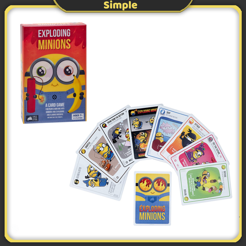 Exploding Minions Card Game English Version 2-5 Players from 7+ Years Card Game