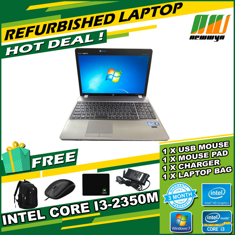Laptop Secondhand Murah HP Probook 4530S / Intel Core i3-2350M @ 2.3Ghz / 4GB RAM / 320GB HDD / WIN 7 PRO Malaysia