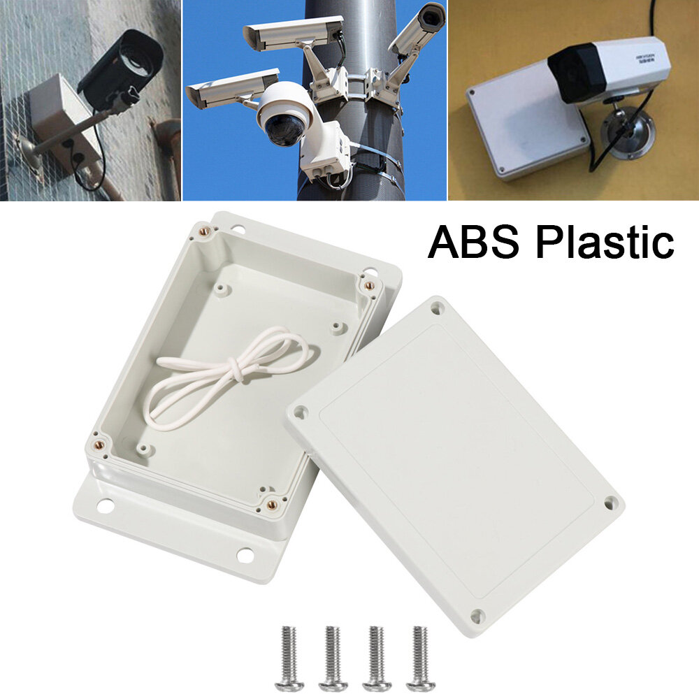 White Plastic ABS Housing Waterproof Electronic Project Boxes Outdoor Junction Box Enclosure Case Instrument Parts