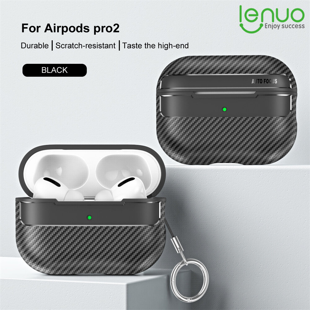 Lenuo Luxury Carbon Fiber Earphone Case For Apple AirPods Pro