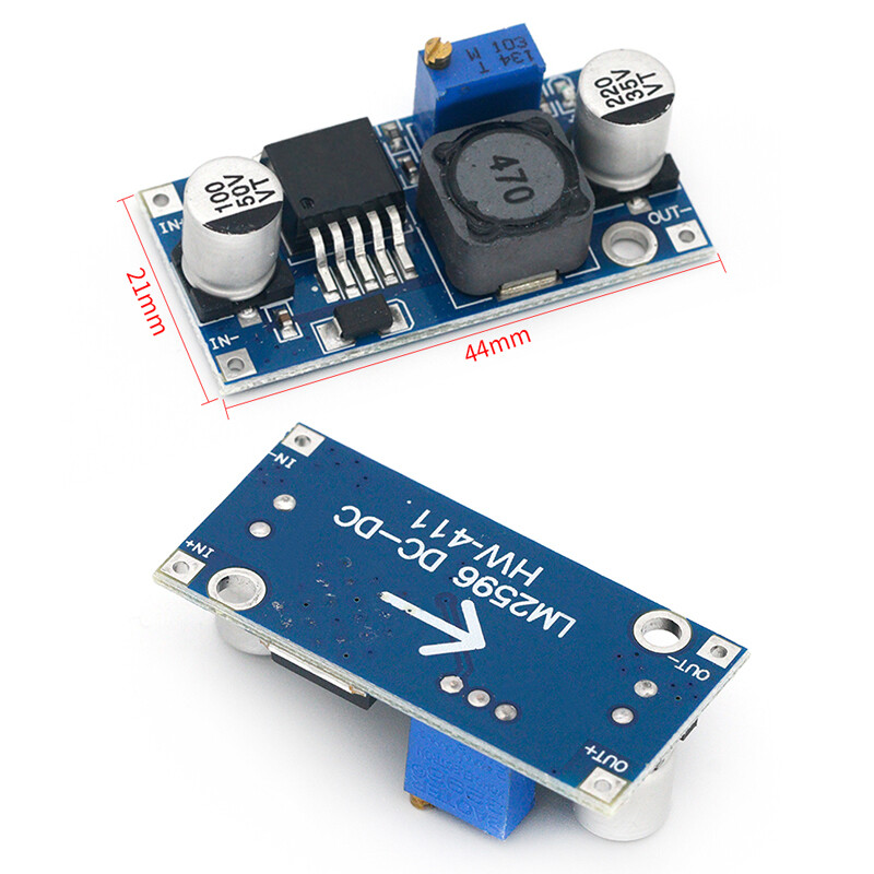 Fulai 3A Adjustable Step-Down Module DC-DC Buck Converter Adjustable Power Supply Module Power Supply Buck Converter Module 24V to 12V 5V 3V