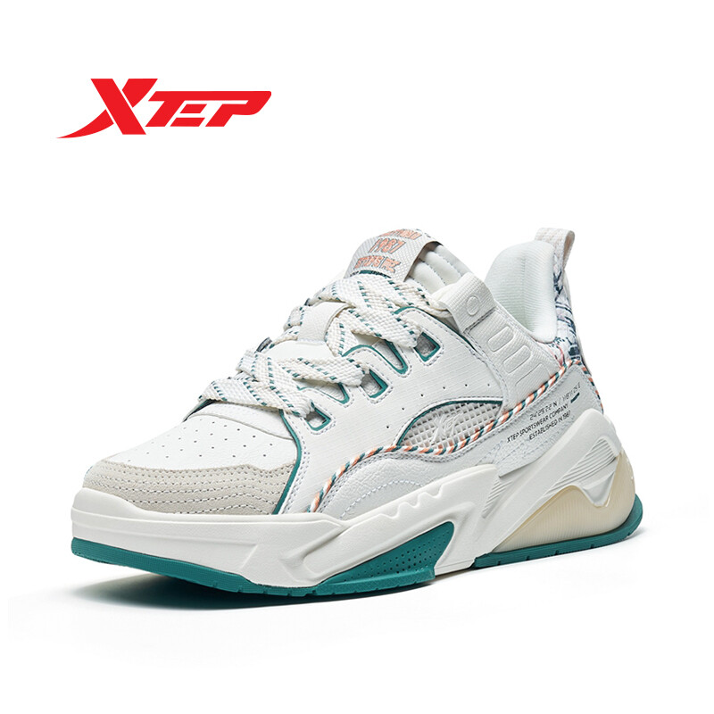 Xtep board shoes men's shoes fashion shoes casual shoes mesh comfortable sports sneakers 878419310010