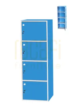 Recafi Furniture 4 Doors Utility Shelf With Locks Storage Shelf