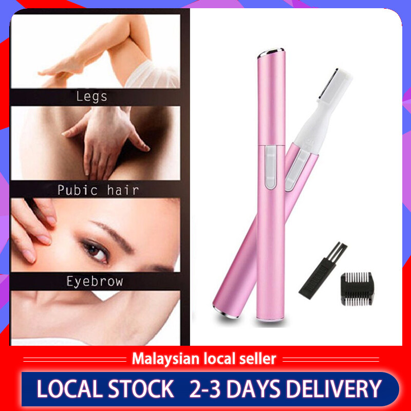 Local Stock]Hair Remover Portable Female Razor Blade Removal Razor Men's  Eyebrow Scissors Nose Ear Hair Trimmer | Lazada