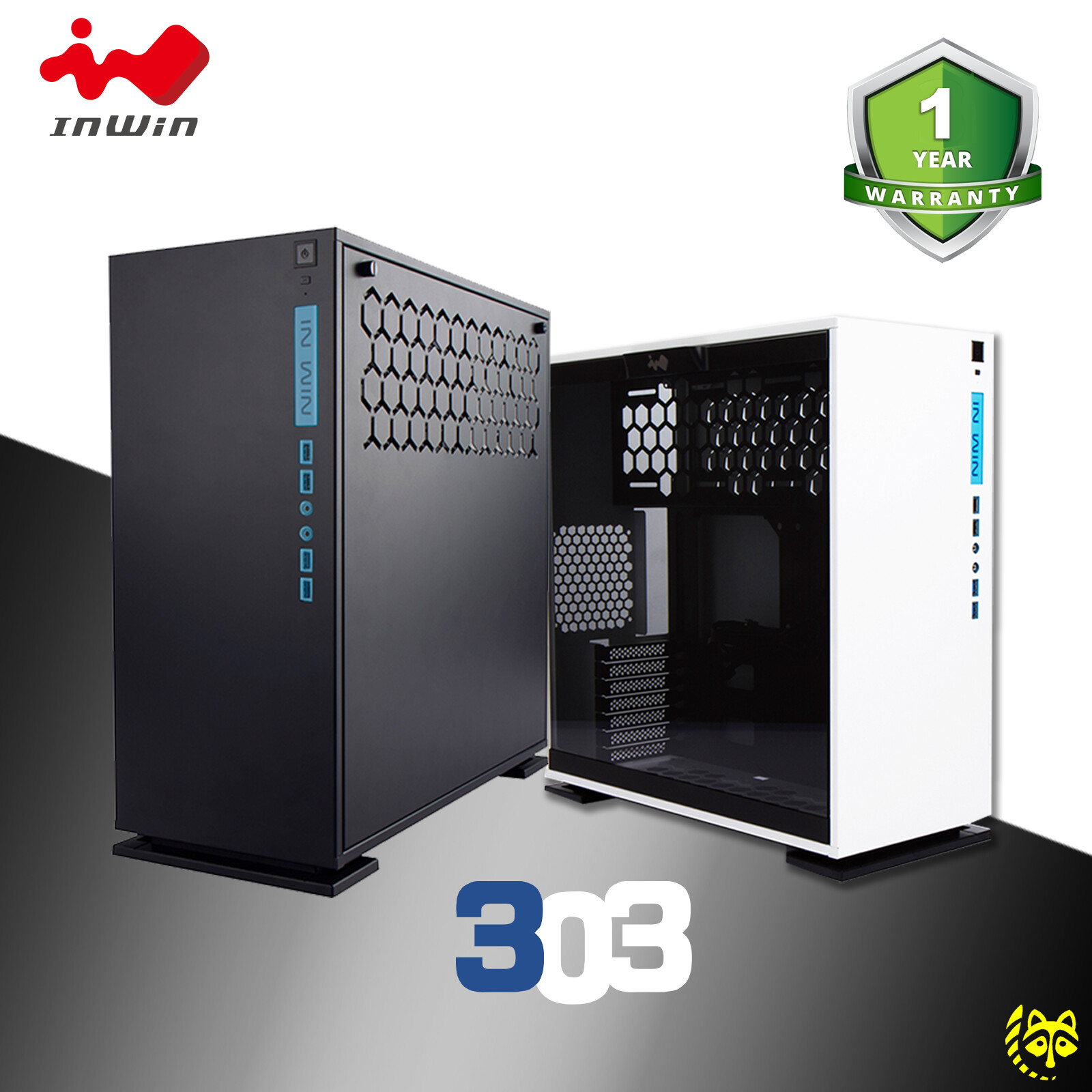 Inwin 303 Tempered Glass Mid Tower Atx Chassis Tg Pc Case Black White Lazada Inwin 303 Tempered Glass Mid Tower Atx Chassis Tg Pc Case Black White Lazada