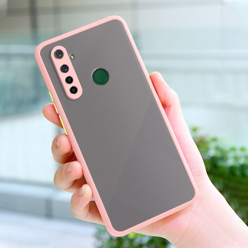 YBD Precision camera protection case For Oppo Realme 6i 5i 5 5s Casing multiple colour Matte Hard PC Back Cover Shockproof Phone Case