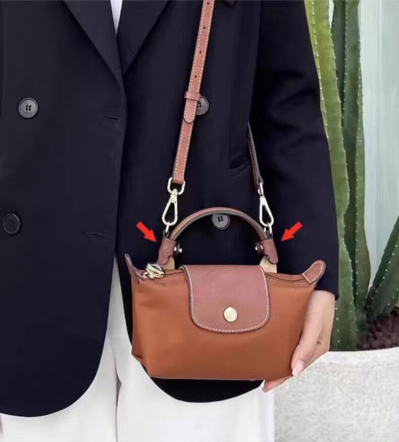 LongChamp 34175 089 919 No punching mini dumpling bag shoulder strap does not include bag